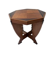 Art Deco Amsterdamse School Coffee Table in Oak, 1920s